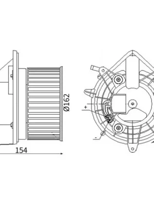 vnitřní ventilátor MAHLE AB 303 000S Víkendová Akce