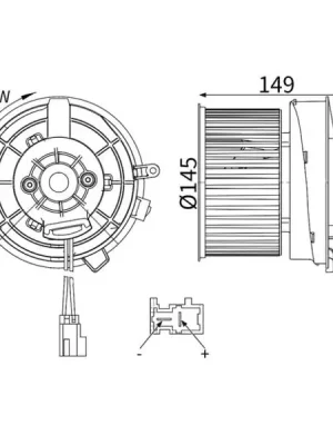 Aktuální vnitřní ventilátor MAHLE AB 435 000S