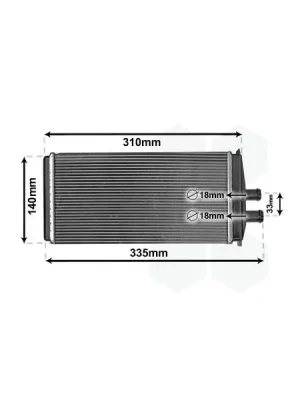 Cenově Výhodný Výměník tepla, vnitřní vytápění VAN WEZEL 76006016