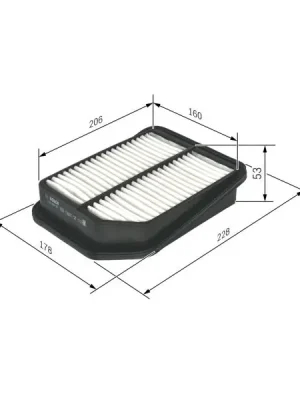 Vzduchový filtr BOSCH F 026 400 125 Koupit Online