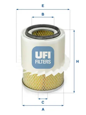 Vzduchový filtr UFI 27.282.00 Značkový