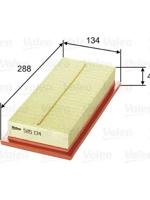 Nejlepší Volba Vzduchový filtr VALEO 585134