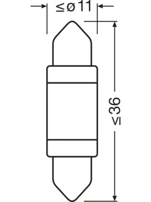 Doprava Zdarma Žárovka, světlo pro čtení (interiér vozidla) ams-OSRAM 6418DWP-1BL