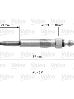 Žhavicí svíčka VALEO 345125 Jen Po Omezenou Doba